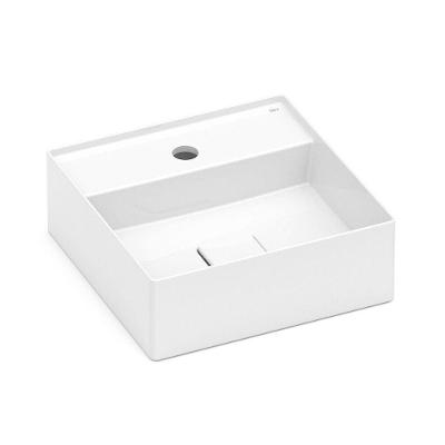 Cuba Apoio 35x35cm Com Mesa Roca T8 Terra Branco A32787w000