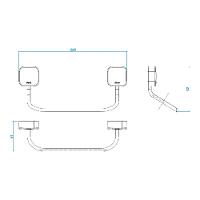 Porta Toalha Curto Banheiro Deca Pix Cromado 2050.c02 - 3