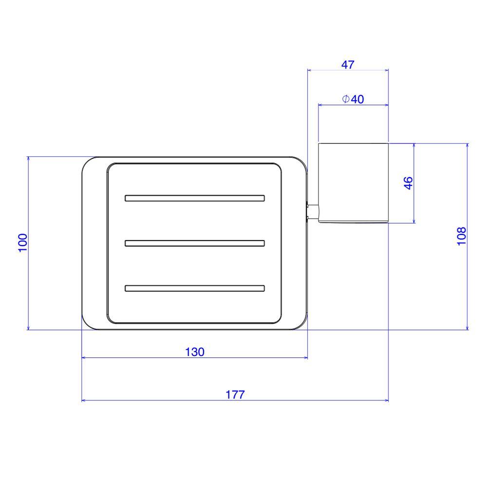 Saboneteira Banheiro De Parede Deca Flex Cromado 2010.c.flx - 2