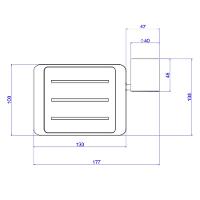 Saboneteira Banheiro De Parede Deca Flex Cromado 2010.c.flx - 2