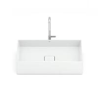 Cuba De Apoio S Mesa 51x36cm Roca T6 Terra Branco A32787z000