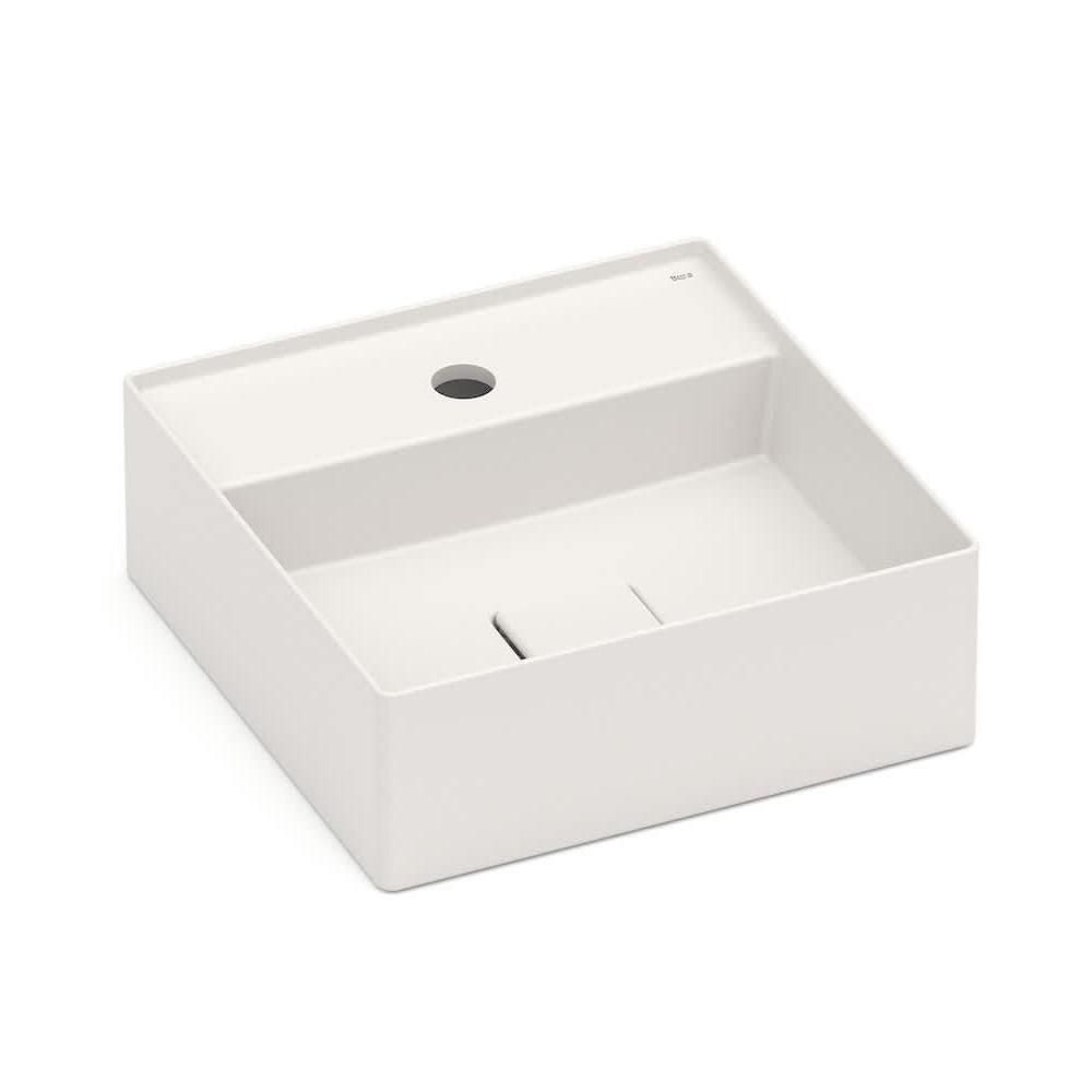 Cuba De Apoio 35cm Quadrada Roca T8 Terra Bege A32787w650 - 1