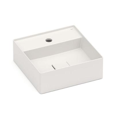 Cuba De Apoio 35cm Quadrada Roca T8 Terra Bege A32787w650