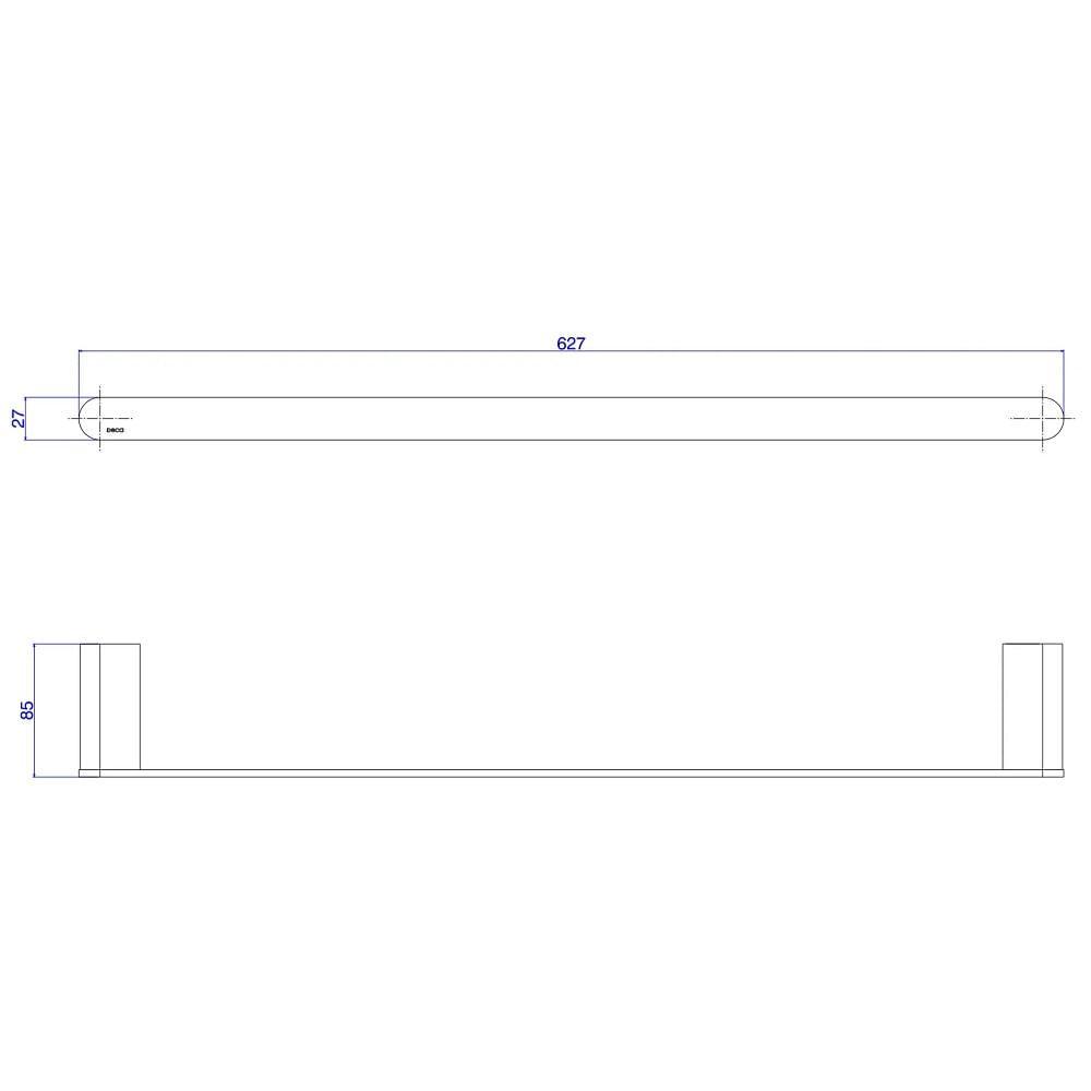 Porta Toalha 60cm Deca Versa Black Matte 2040.bl31.060.mt - 2