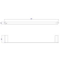 Porta Toalha 60cm Deca Versa Black Matte 2040.bl31.060.mt - 2