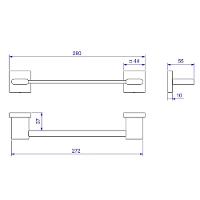 Porta Toalha Barra 20cm Deca Polo Cromado 2040.c33.020 - 2