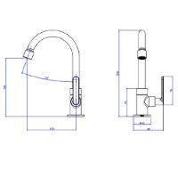 Torneira Lavatorio Deca Flex Plus Me B. Alta Cr 1198.c21.clm - 2