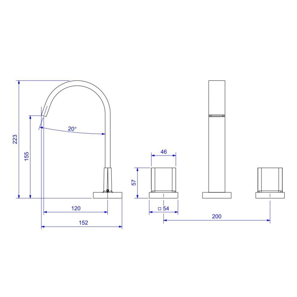 Torneira Misturador Lavatorio Deca Polo Mesa B Alta 1877.c33 - 2