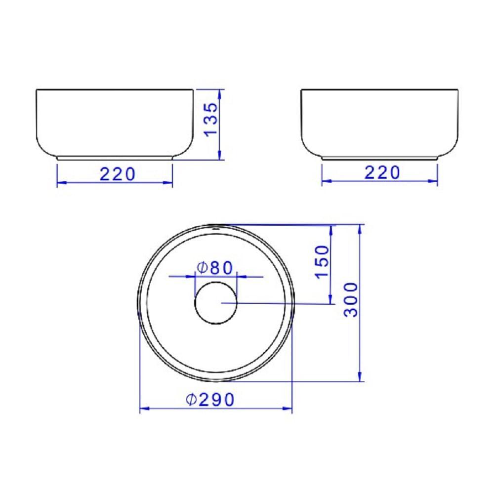 Cuba De Apoio Deca Redonda 30cm Salvia L.12030.49 - 4