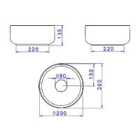 Cuba De Apoio Deca Redonda 30cm Salvia L.12030.49 - 4
