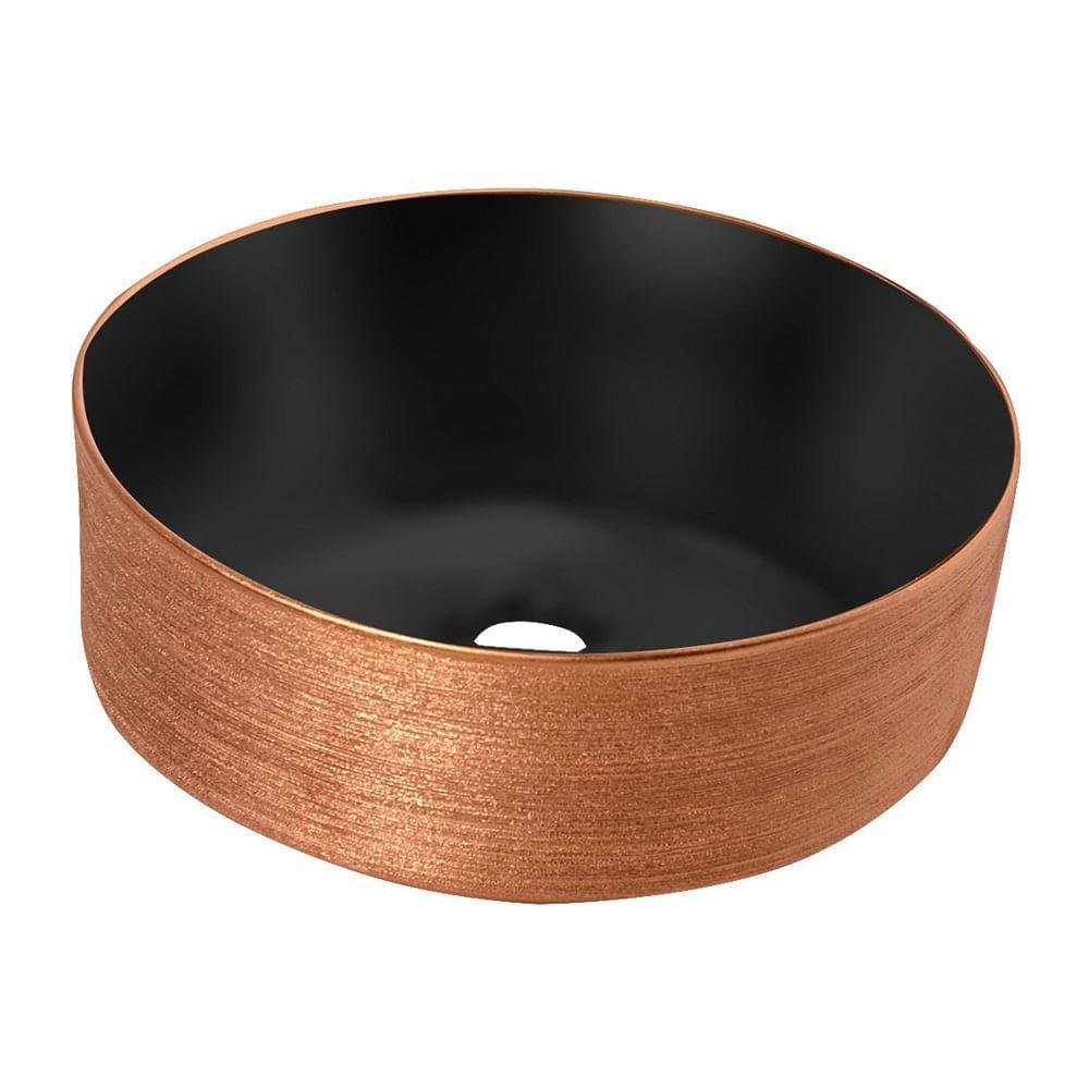 Cuba De Apoio Lexxa 36x36 Redonda Black Rose Gold Lx524brg - 1