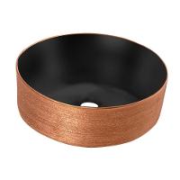 Cuba De Apoio Lexxa 36x36 Redonda Black Rose Gold Lx524brg - 2