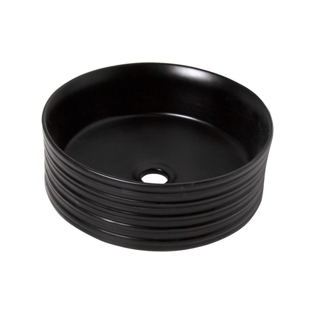 Cuba Redonda Lexxa Black Fosco 38,5 x 38,5 x 13,5 Lx522b - 1
