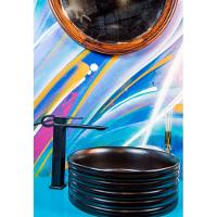 Cuba Redonda Lexxa Black Fosco 38,5 x 38,5 x 13,5 Lx522b - 2