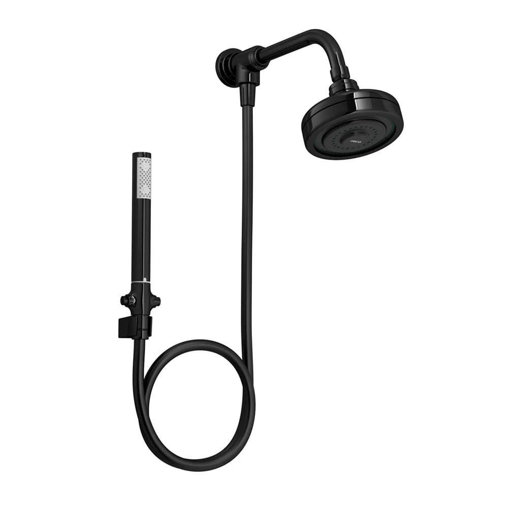 Kit Chuveiro Deca C/Desviador Black Noir 1990.BLNO.STDKIT.N - 1