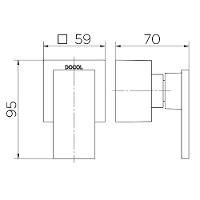 Acabamento Base Deca 3/4 Docol NewEdge Cobre Escovado 925869 - 2