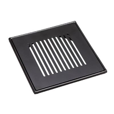 Grelha C/ Base Invinox 15 X15 Listras Black Matte 5006/1.bm.c