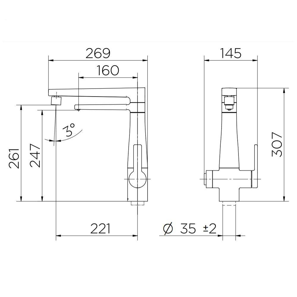 Torneira Purificador Cozinha Docol Vitalis Cromado 00810306 - 3