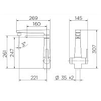 Torneira Purificador Cozinha Docol Vitalis Cromado 00810306 - 3