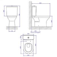 Kit Vaso Sanitário Completo Deca Level Branco Kp.480.17 Com Caixa Acoplada e Acessórios - 2