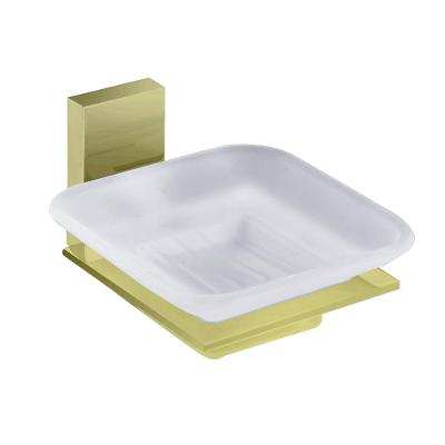 Saboneteira Com Vidro Dax Havel Gold Dax-2011-hv-gd