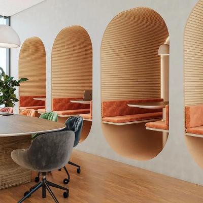 Painel Ripado Laminado de Eva Meu Rodapé Madeto Carvalho