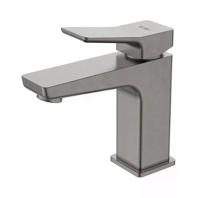 Misturador Monocomando P/Lav Dax Tamisa Bica Baixa Cinza Dax-2580-tm-gr