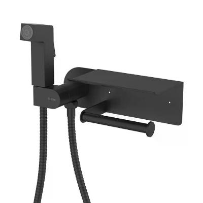 Ducha Higiênica Dax C/Papeleira Tamisa Black Dax-1985-tm-bl