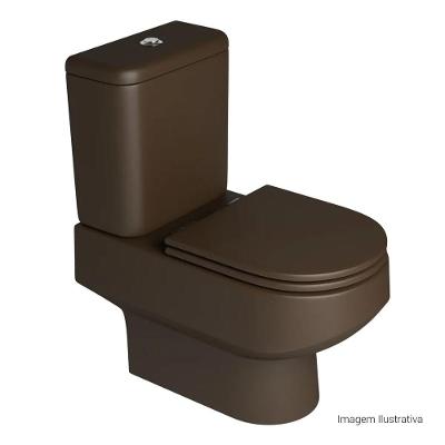 Bacia Para Caixa Acoplada Deca Carrara Marrom Fosco P.606.22