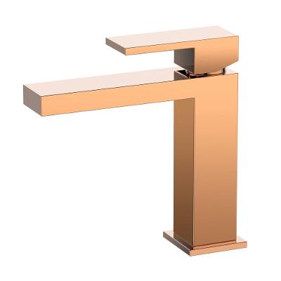 Torneira Monocomando Lavatorio Bica Baixa Dax Havel Rose Gold Dax-2875-hv-rg