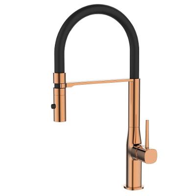 Torneira Monocomando Cozinha Bica Flexivel Dax Thelon Rose Gold Dax-2245-tl-rg