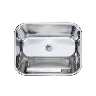 Tanque Inox 50x40cm Embutir E Sobrepor Dax Louise Com Valvula Alto Brilho Dax-0008-ls-st