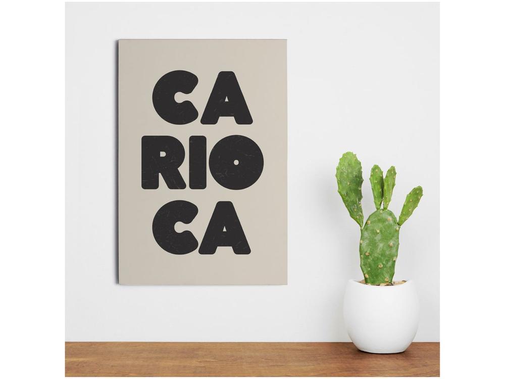 Placa Decorativa MDF Carioca 20x29cm  - 2