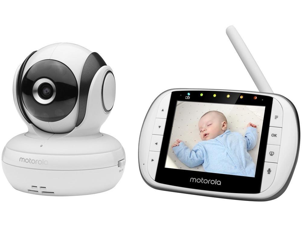 Babá Eletrônica Motorola MBP36S Tela 3,5” Monitoramento da Temperatura Ambiente Rotação - 3