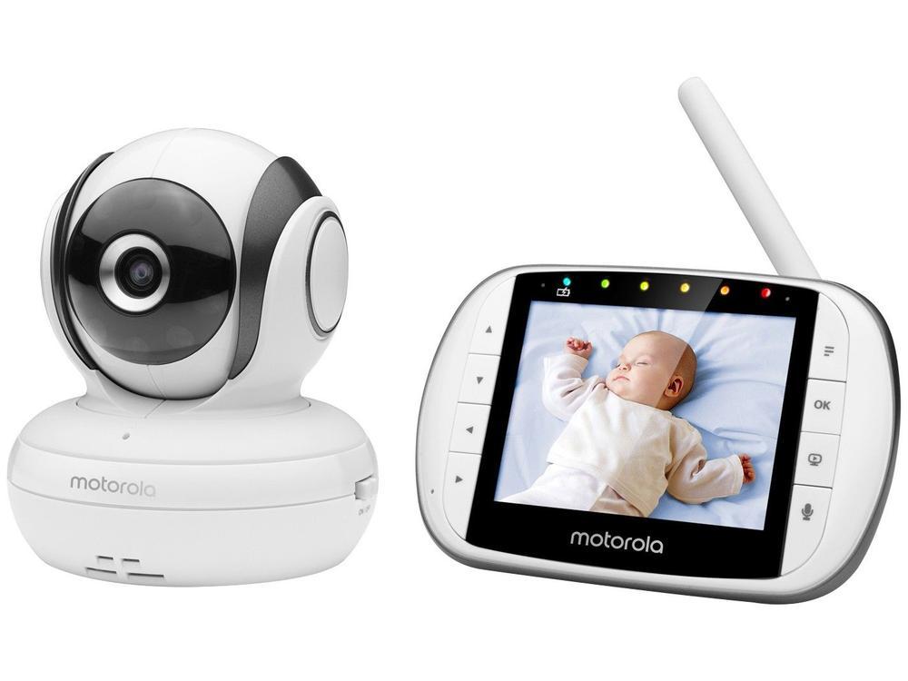 Babá Eletrônica Motorola MBP36S Tela 3,5” Monitoramento da Temperatura Ambiente Rotação - 6