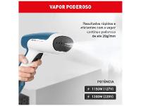 Passadeira a Vapor Portátil Arno Steam Minute HS61 70ml 1300W Branca e - 12