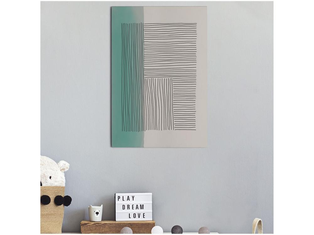 Placa Decorativa MDF Abstrato Linhas 30x44cm - 1