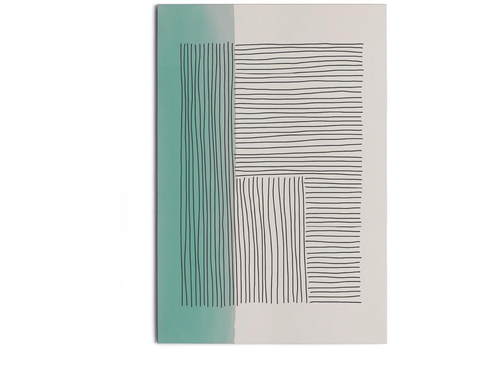 Placa Decorativa MDF Abstrato Linhas 30x44cm - 2