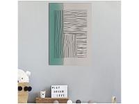 Placa Decorativa MDF Abstrato Linhas 30x44cm - 1