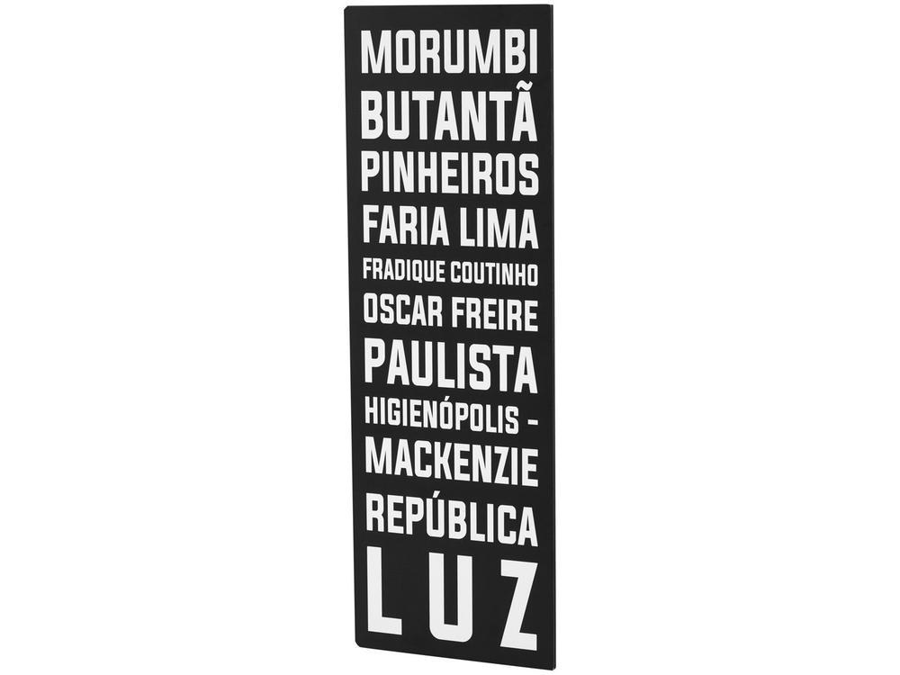 Placa Decorativa MDF Bairros SP 21x62cm  - 2