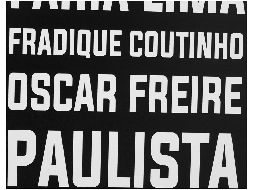 Placa Decorativa MDF Bairros SP 21x62cm  - 3