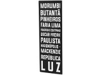 Placa Decorativa MDF Bairros SP 21x62cm  - 2