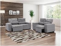 Conjunto de Sofás 2 e 3 Lugares Retrátil e - 5