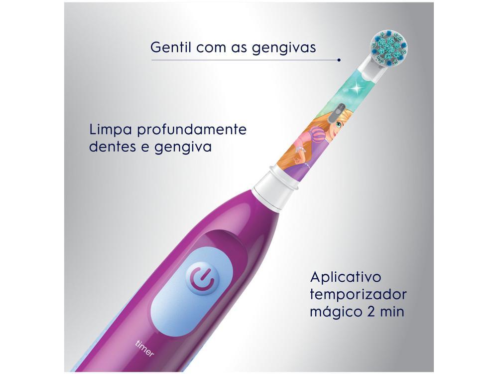Escova Dental A Pilhas Infantil Elétrica Oral-B Disney Princess 1 Unidade - 16