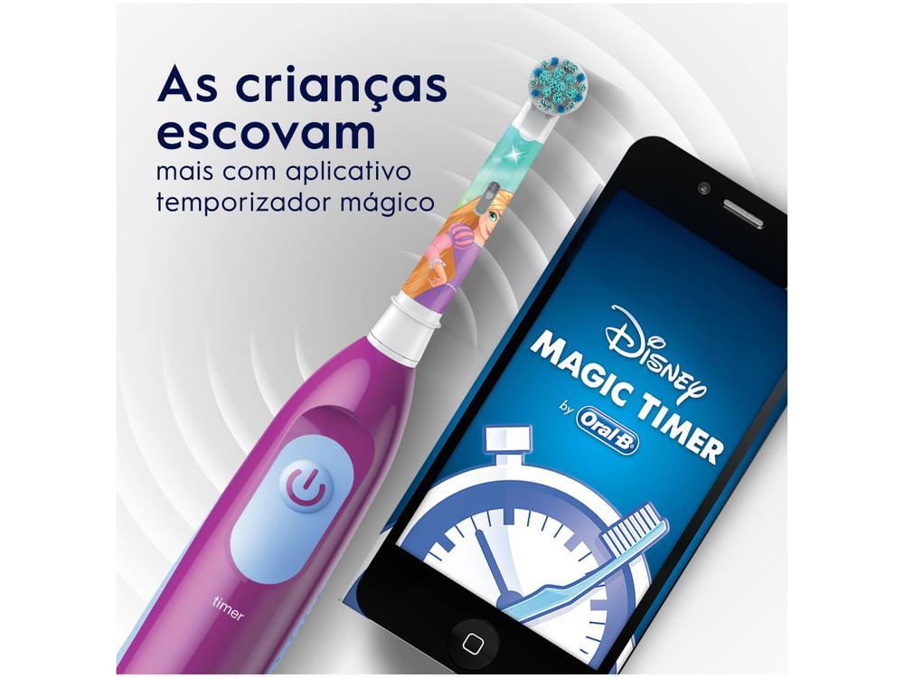 Escova Dental A Pilhas Infantil Elétrica Oral-B Disney Princess 1 Unidade - 17