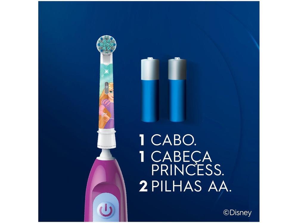 Escova Dental A Pilhas Infantil Elétrica Oral-B Disney Princess 1 Unidade - 8