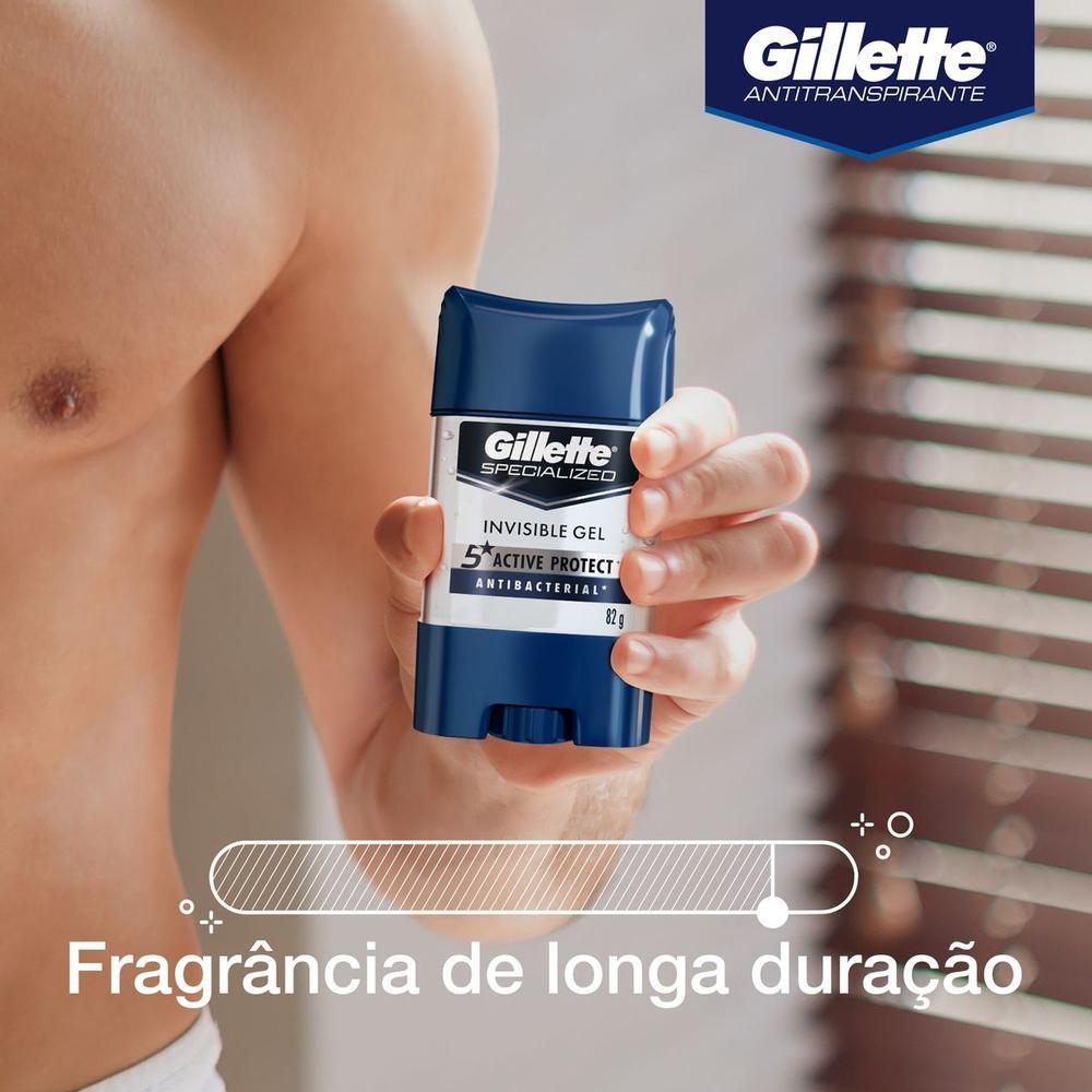 Desodorante Gillette Gel Antitranspirante Masculino Antibacterial Gel 82g - 3