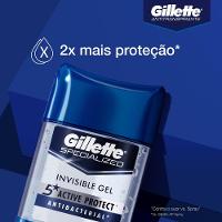 Desodorante Gillette Gel Antitranspirante Masculino Antibacterial Gel 82g