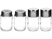 Galheteiro Vidro Forma Inox 5 Peças com Suporte - 3