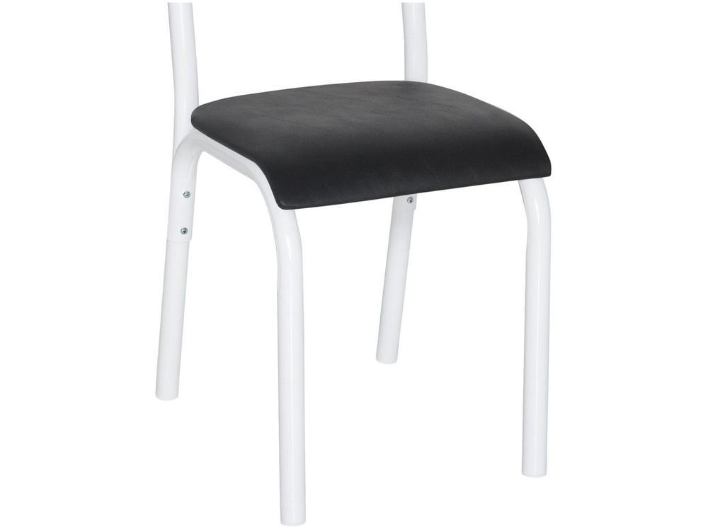 Mesa de Jantar 4 Cadeiras Retangular Aço Tampo Granito Poeme Ciplafe - 9